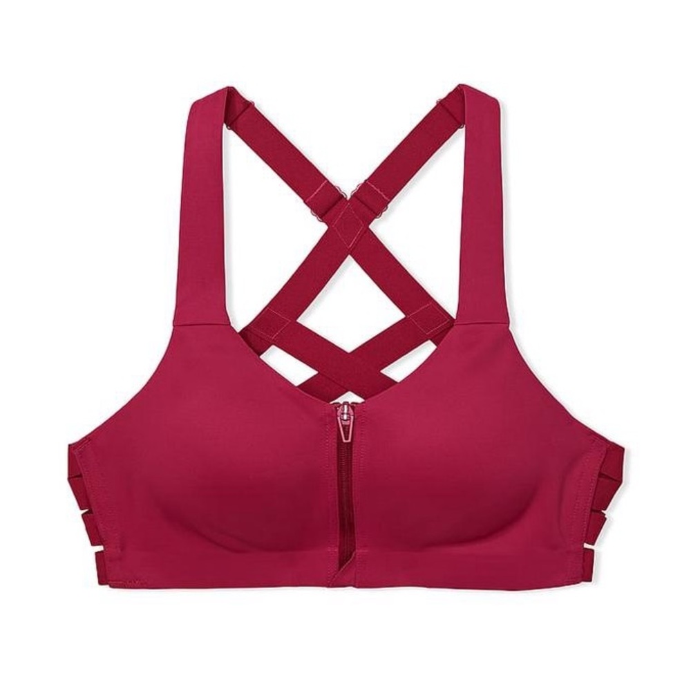VICTORIA’S SECRET Knockout Front-Close Strappy Crisscross Back Sports Bra 34C
